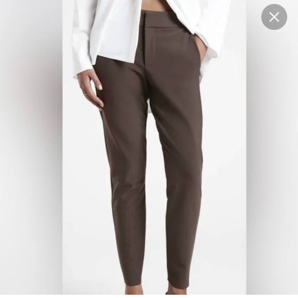 Athleta Stellar Skinny Trouser, Walnut Brown, Size 12T